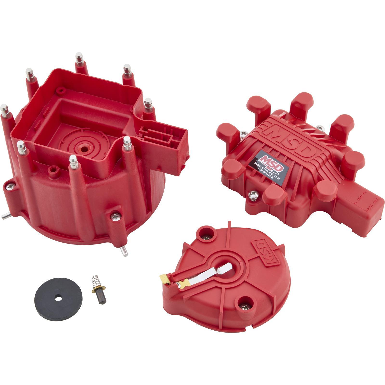 MSD 84023 HEI Extreme Cap and Rotor Kit, Red
