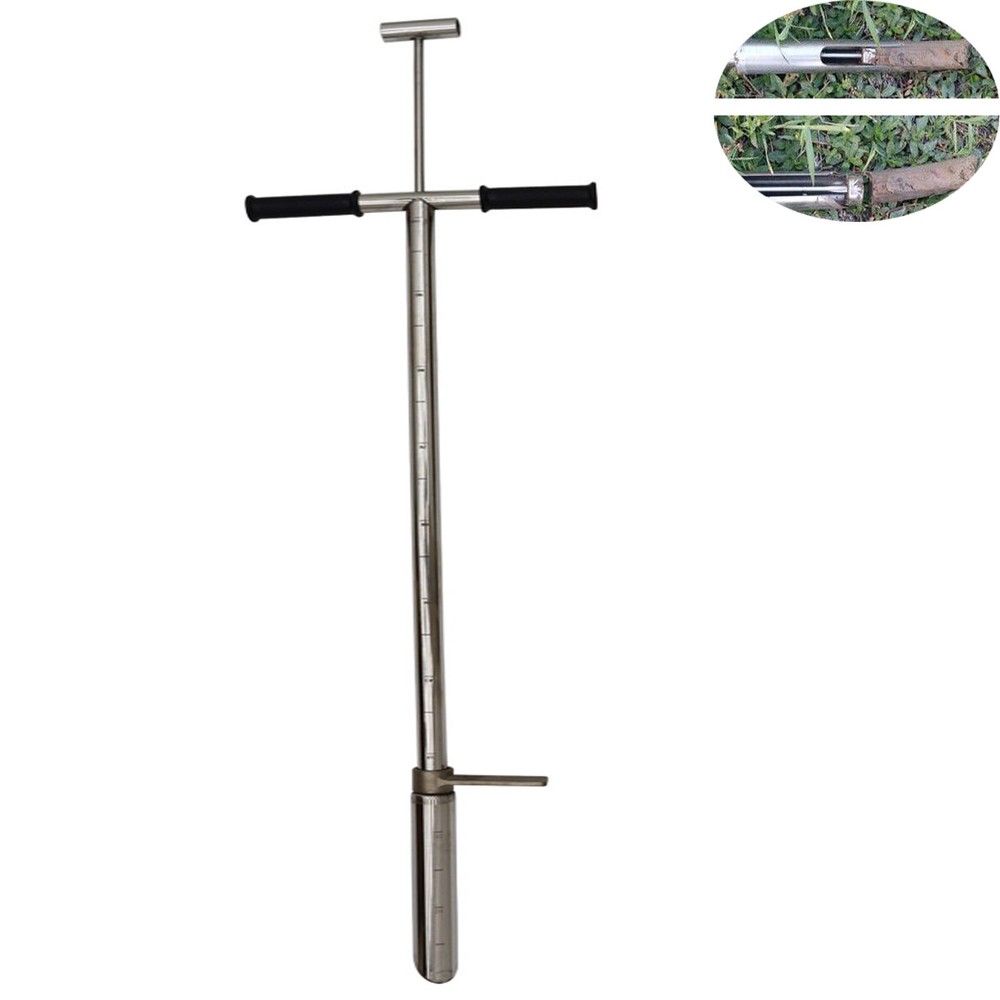 1.5'' Dia Soil Sampler Probe Stainless Steel Soil Testing Alligator Style Open