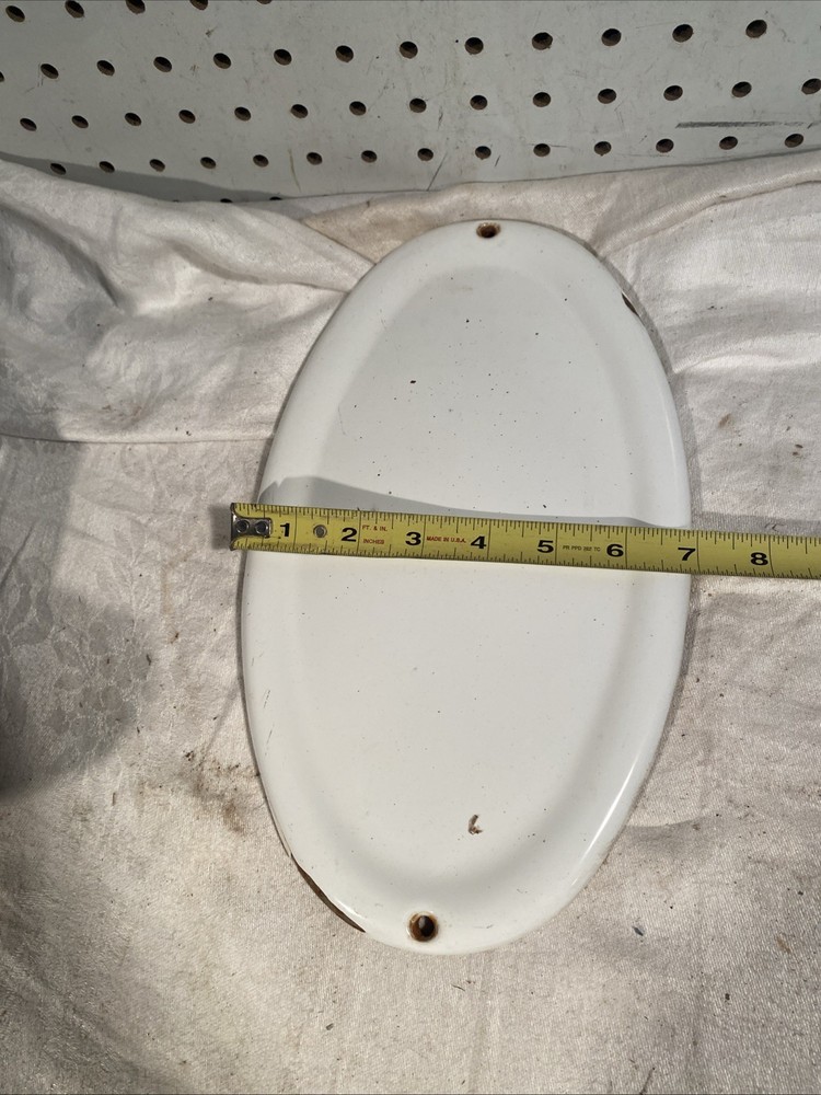 Stimpson Computing Scale Meat Scale Mercantile Porcelain Covers Oval Front Back