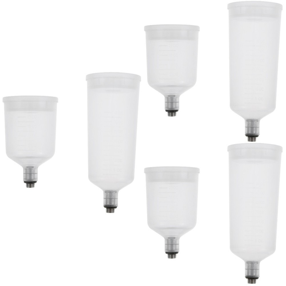 3 Pack Dual Size Paint Cups Replaceable for Airbrush Pot Sprayer Containers