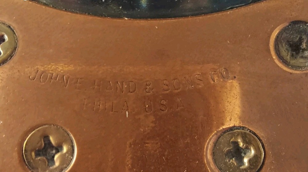 John E. Hand & Sons Co. Copper Ship Compass Model 24721