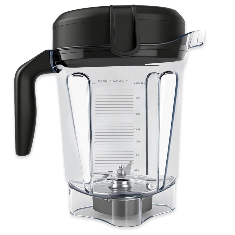 Blender Pitcher 64oz Low-Profile, Compatible with 64 Ounces, Reddish-Maroon