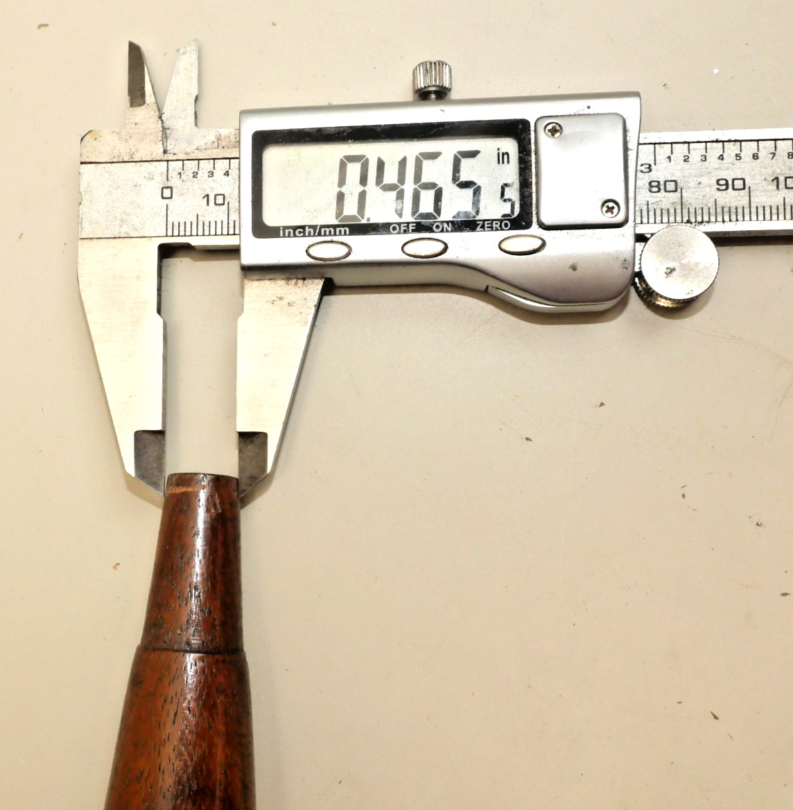 Rosewood Socket Chisel Handle for Tool Restoration, New