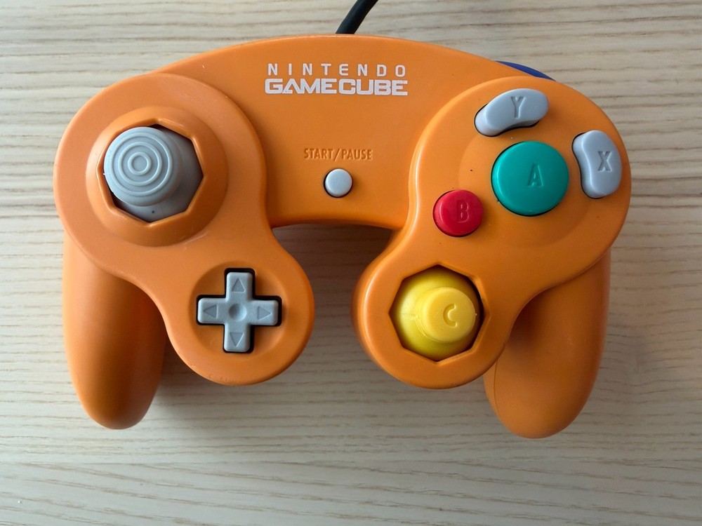 OEM Nintendo GameCube Controller Authentic Tested Tight Stick Clean Orange GC