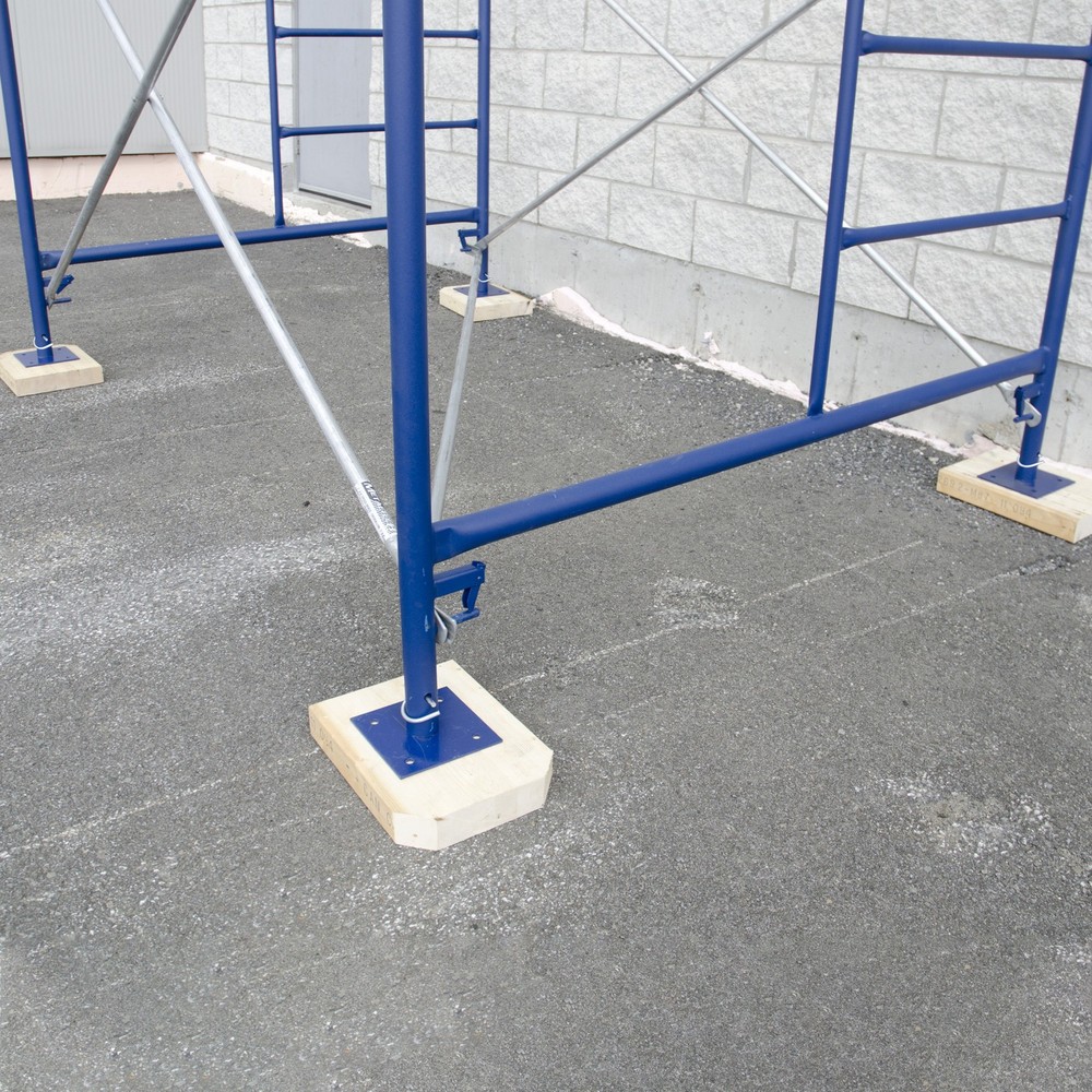 Metaltech Base Plate for Scaffold Frames, Model# M-MBBF