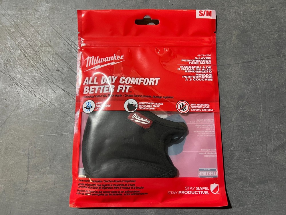 Milwaukee 3-layer Dust Covering Black 1pk