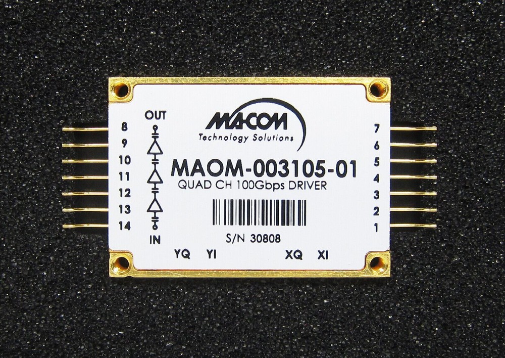 Macom MAOM quad ch 100Gbps driver