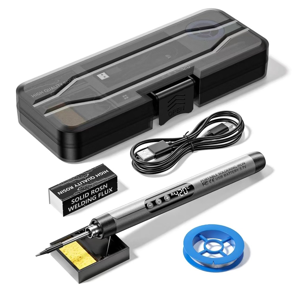 USB Digital Display Charging Soldering Iron Three-gear Temperature Adjustment