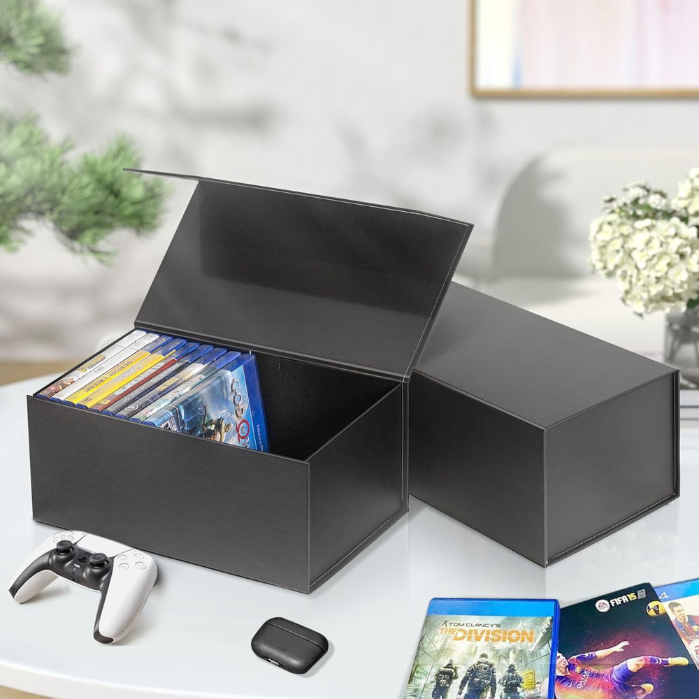 Video Game Storage Boxes, Blu-Ray Storage Boxes, Magnetic Video Game Box Protect