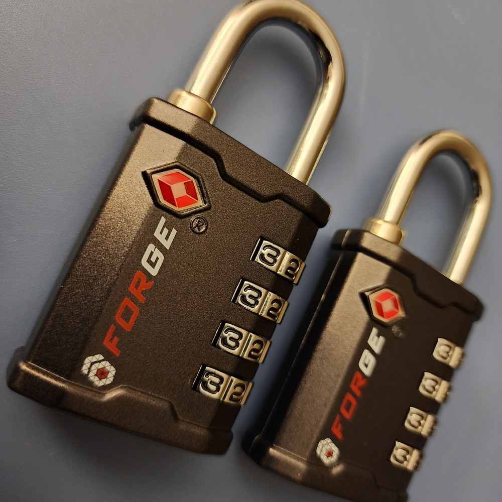 FORGE 4-Digit TSA Approved Travel Locks for Cases