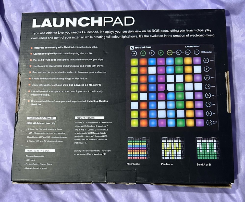 Notation Ableton Launchpad Dj Midi Controller With USB Cable (Tested)
