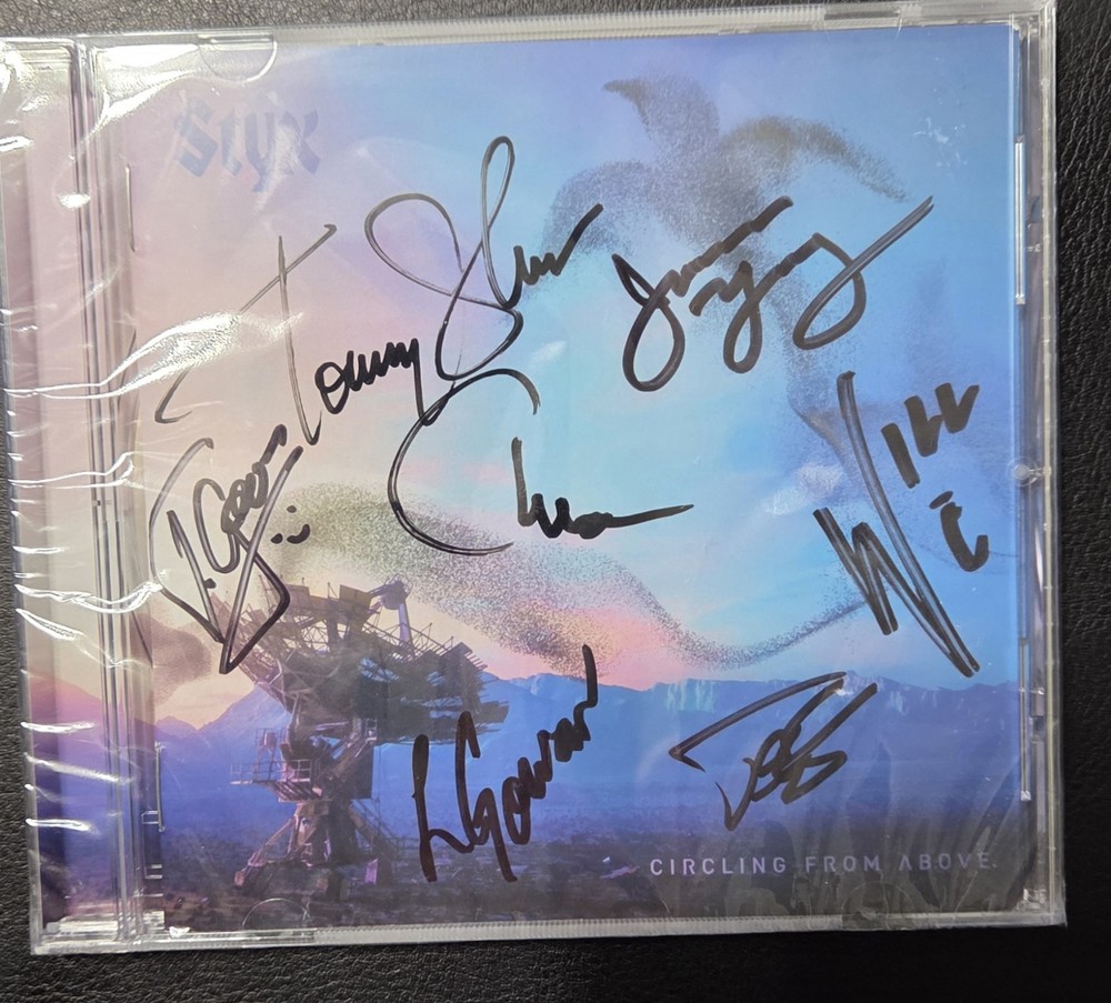 STYX Circling from Above  cd SIGNED / AUTOGRAPHED