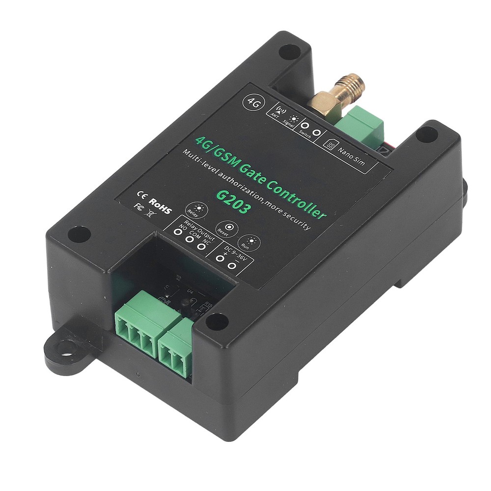 G203 GSM Gate Opener 3G 4G Door Access Remote Controller Support Remote DC9V‑36V