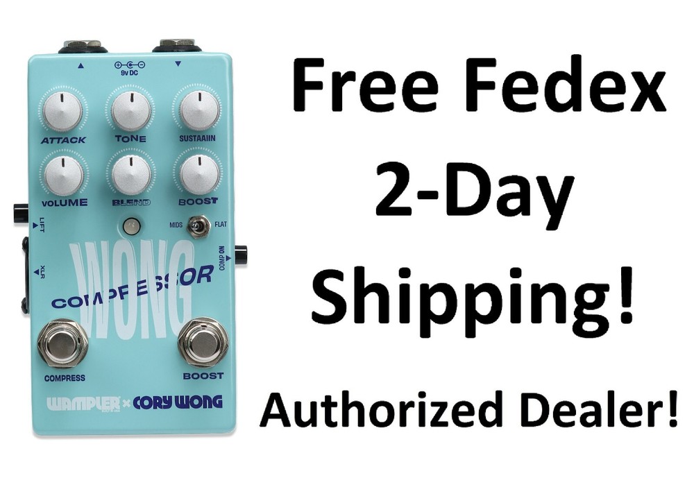 New Wampler Cory Wong Compressor & Boost Guitar Effects Pedal