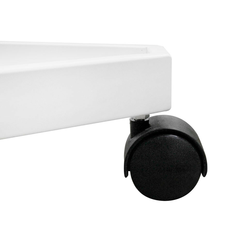WHITE 3 Way Triangle Rolling Base Display Gridwall Panel Casters Dolly 24x27