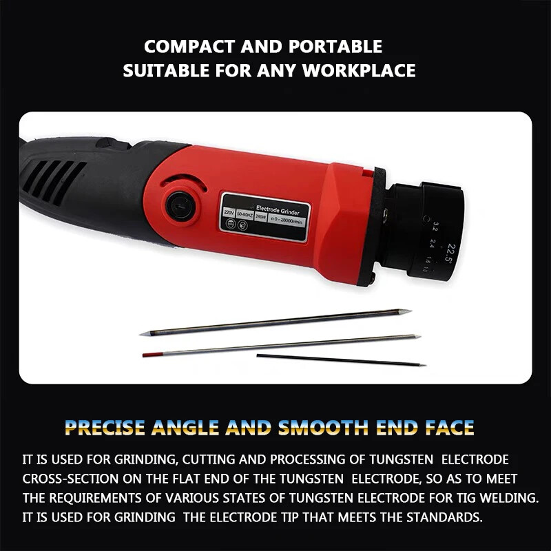 Tungsten Needle Sharpening Machine Handheld Tungsten Electrode Grinding 1.0-3.2