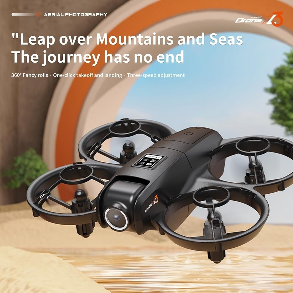 Mini Drone with 4K Dual Cameras Adjustable Camera 360° Flip W/o Screen control