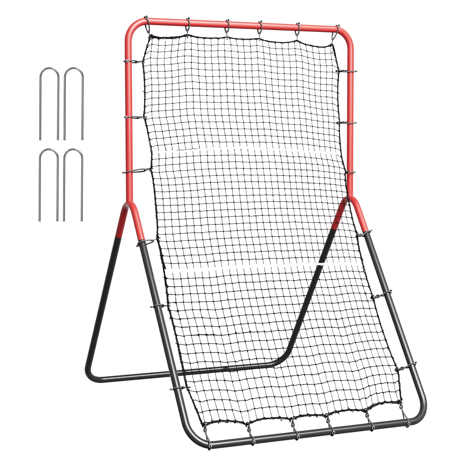 VEVOR Baseball And Softball Rebounder Net 3x4.5 ft PitchBack 3-Way Trainer
