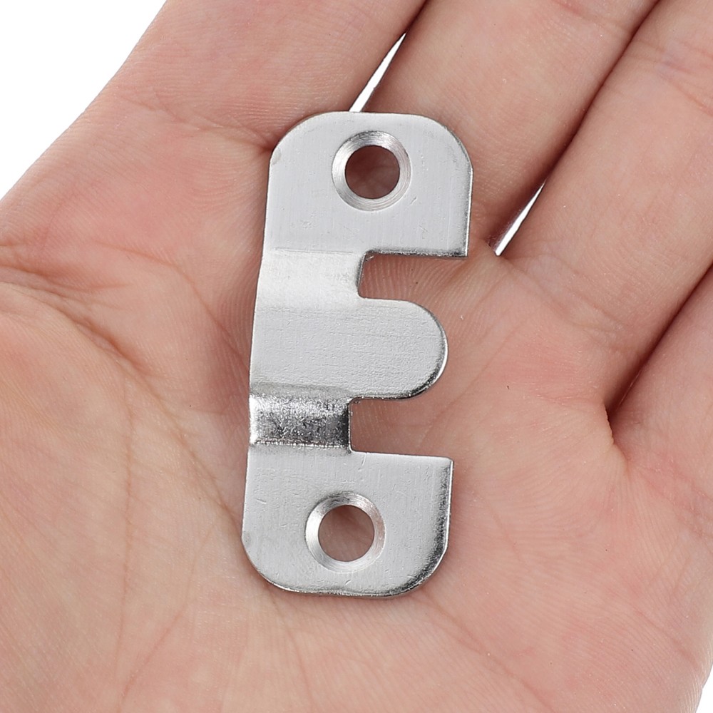 24pcs Flush Mount Bracket: Interlocking Picture Hanging Buckles - Stainless