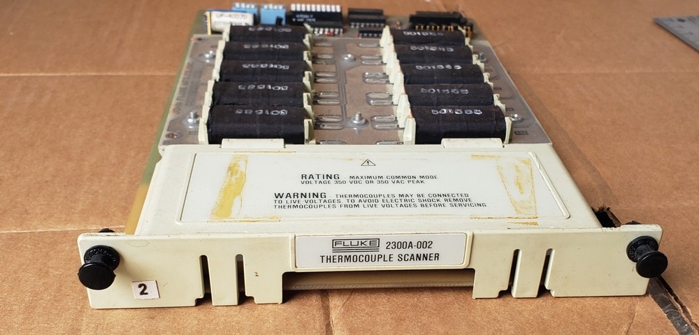 JOHN FLUKE 2300A-002 (P/N 497644) THERMOCOUPLE SCANNER BOARD