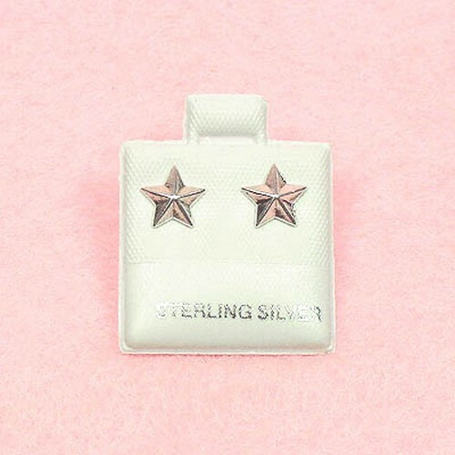 Sterling Silver - Star Stud Earrings (SE202)