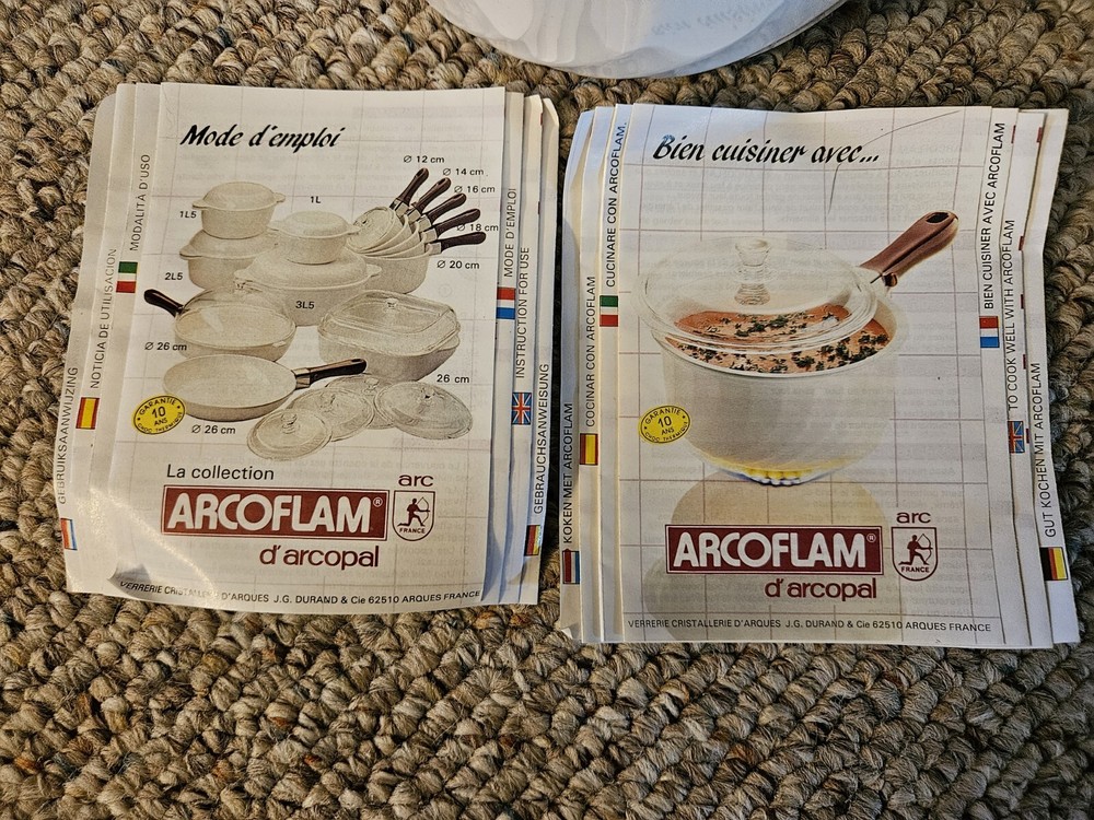 Arcoflam White Casserole Bowl Cookware