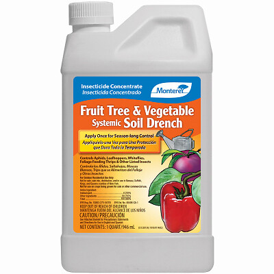 Insect Killer Fruit Tree & Vegetable Soil Drench Liquid Concentrate 32 oz