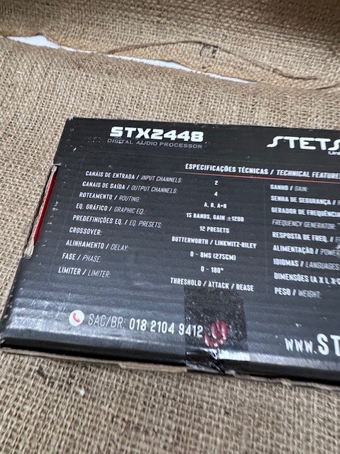 Stetsom STX 2448 DSP Digital Audio Processor Crossover 4 Channel -*New