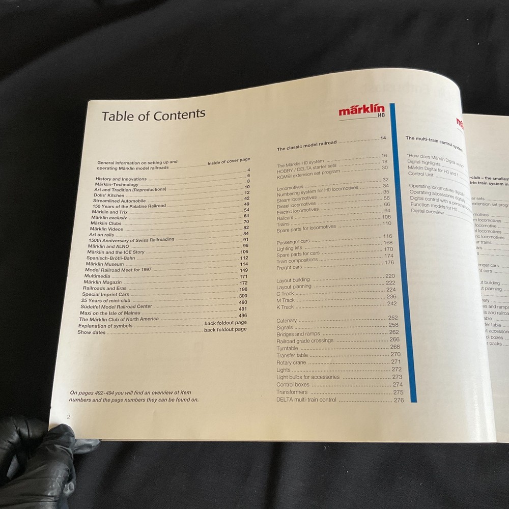 1997/98 E Complete Program MARKLIN HO TRAIN CATALOG & PRICE GUIDE - Good Cond.