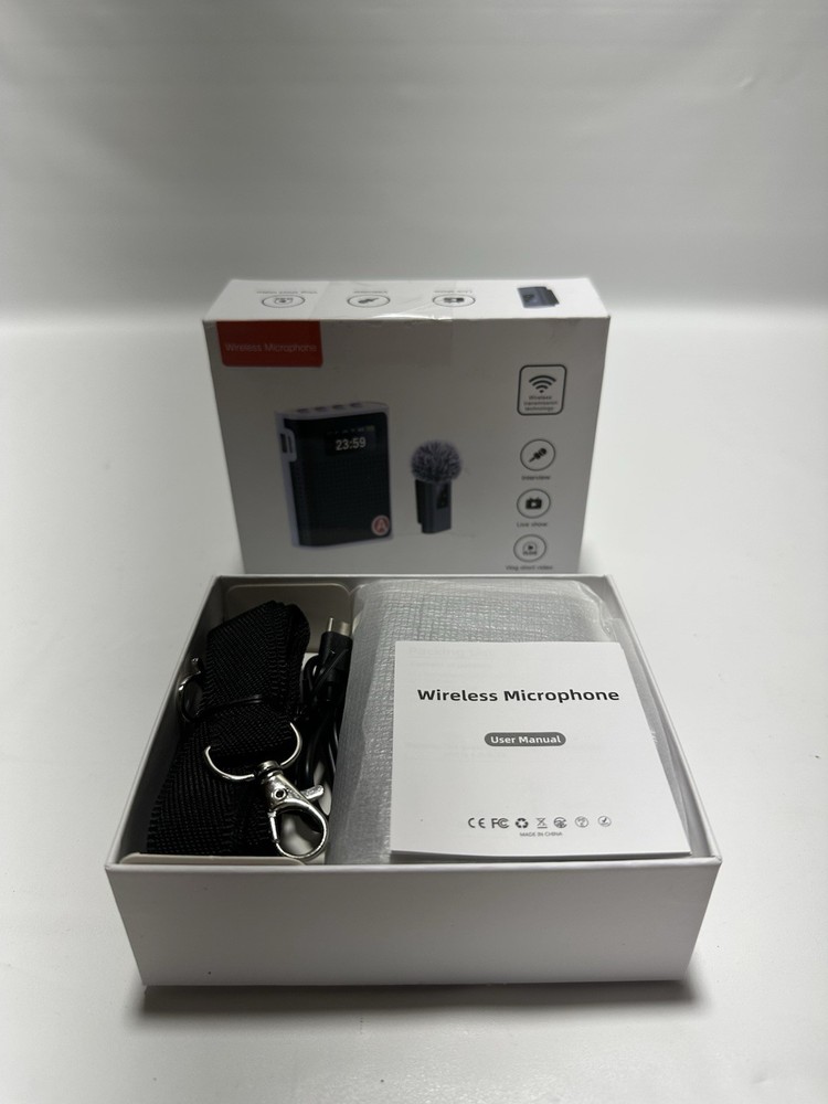 Voice Amplifier Wireless Mic Speaker LED Rechargeable