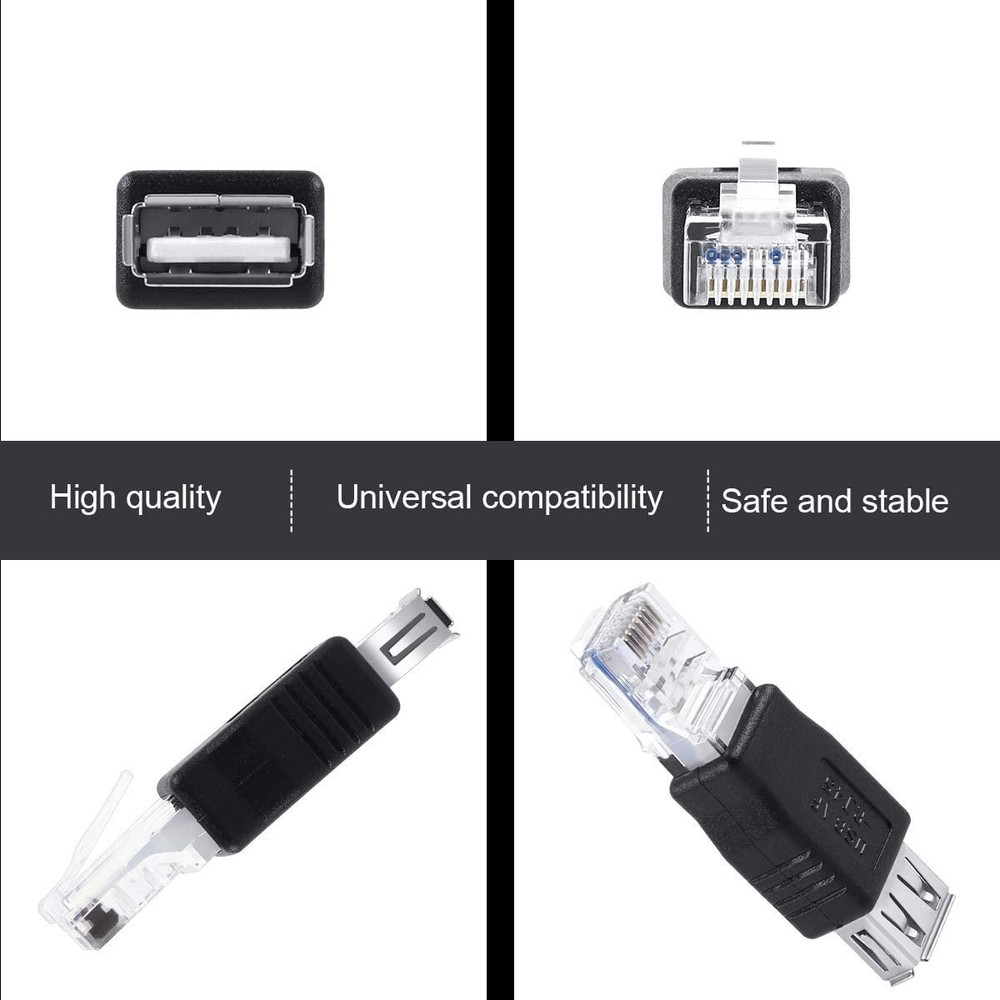 Ethernet to USB Adapter 2PCS for ADSL Modem/Router/Computer Camera/Surveillance
