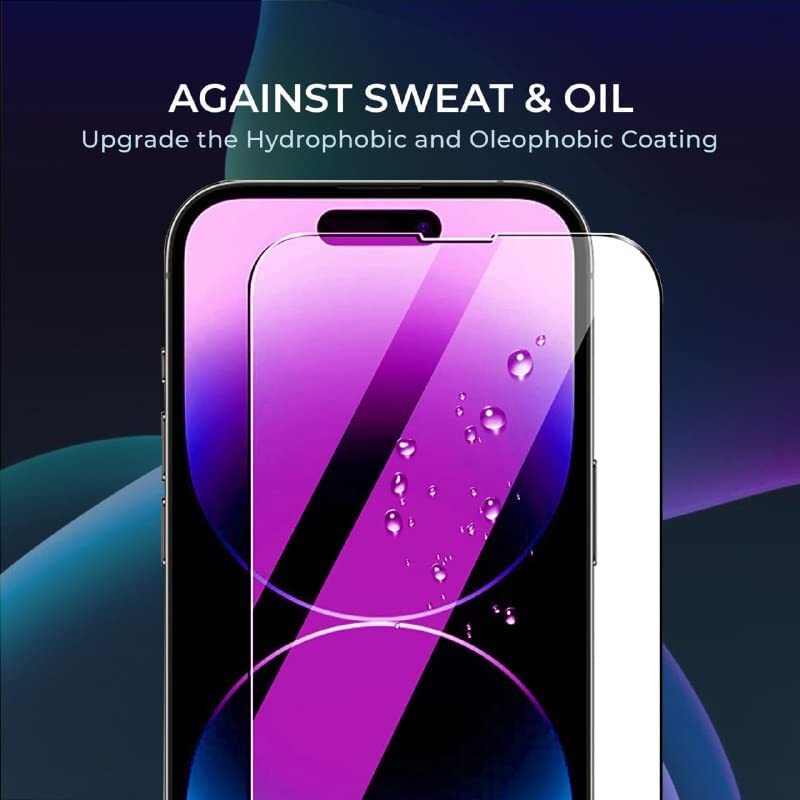 3 Pack For iPhone 14 Plus Pro Max iPhone HD Tempered Glass Screen Protector