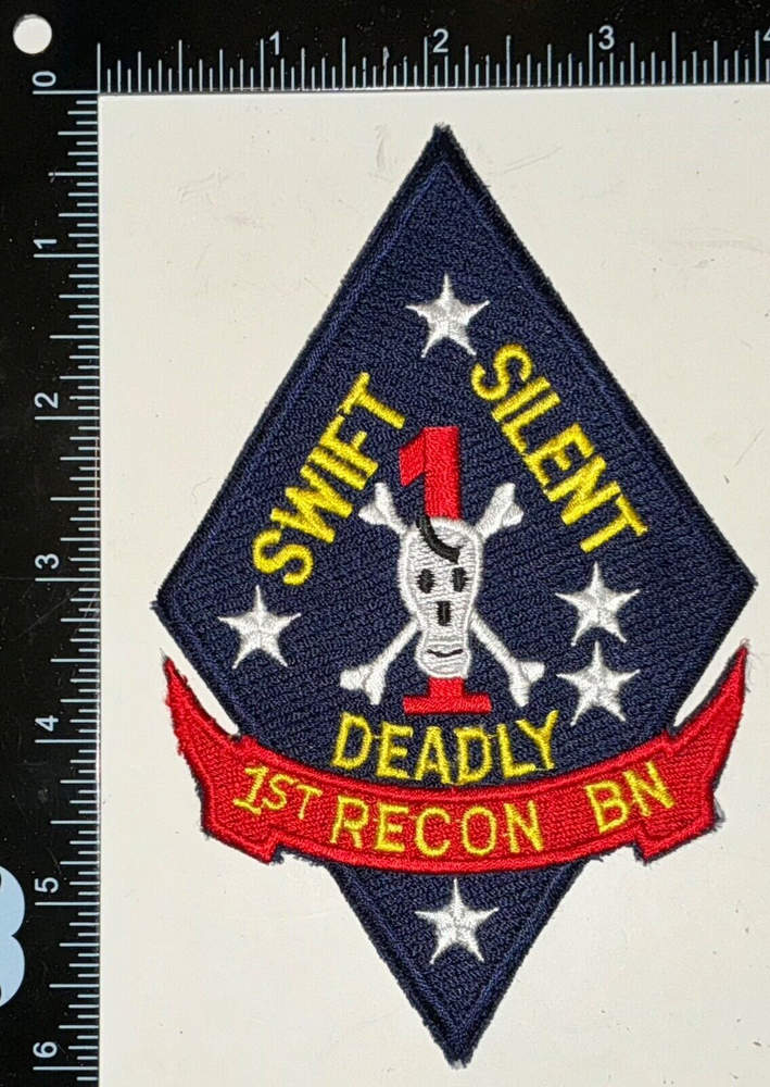 USMC US Marine Corps 1st Recon Bn Swift Silent Deadly Patch