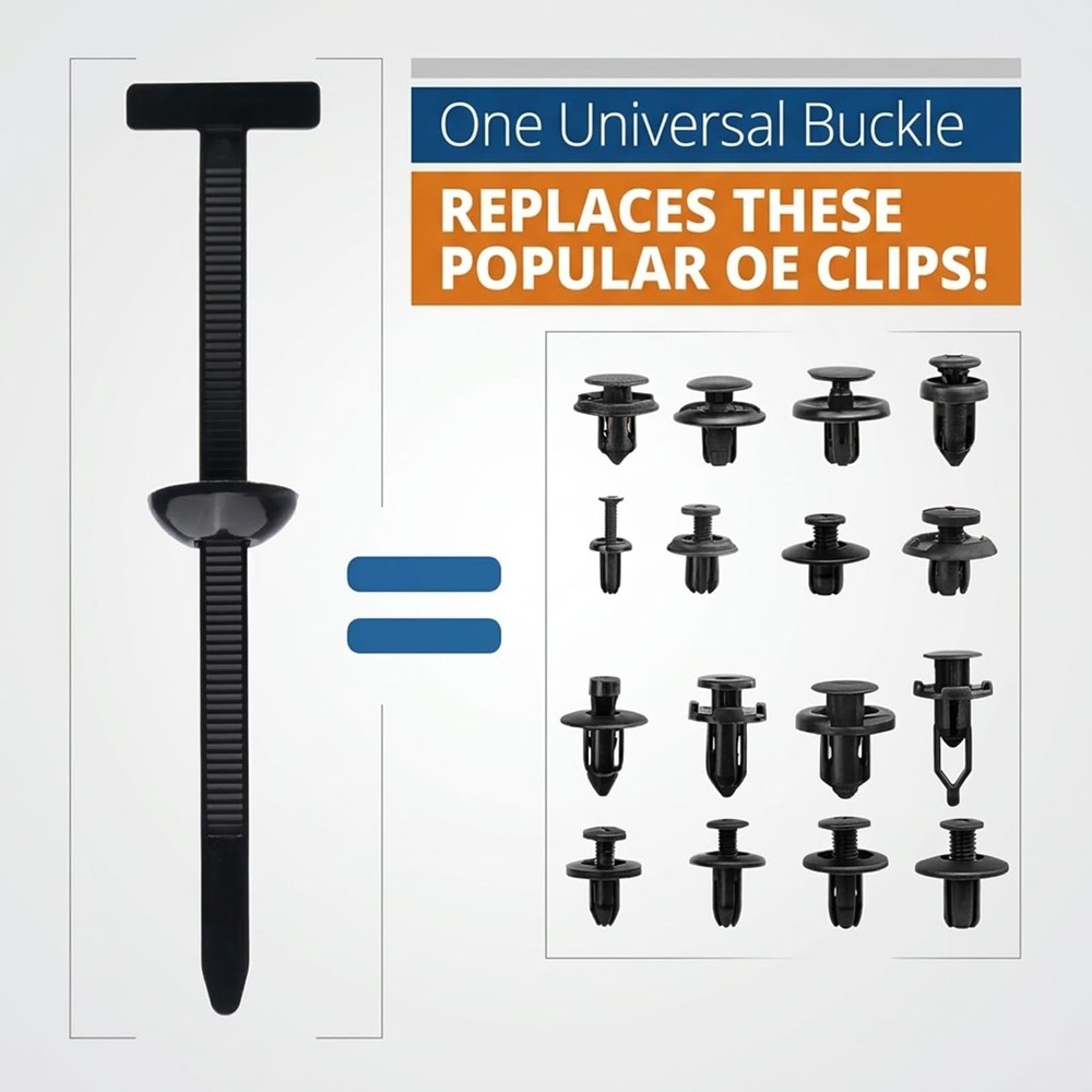 Nylon Universal Cable Tie Buckle, Multi-Functional Black Zip Ties with