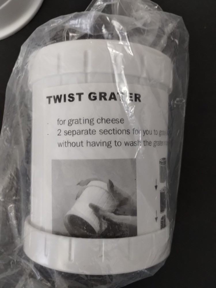 Progressive Hand Twist Cheese Grater 2 Compartment