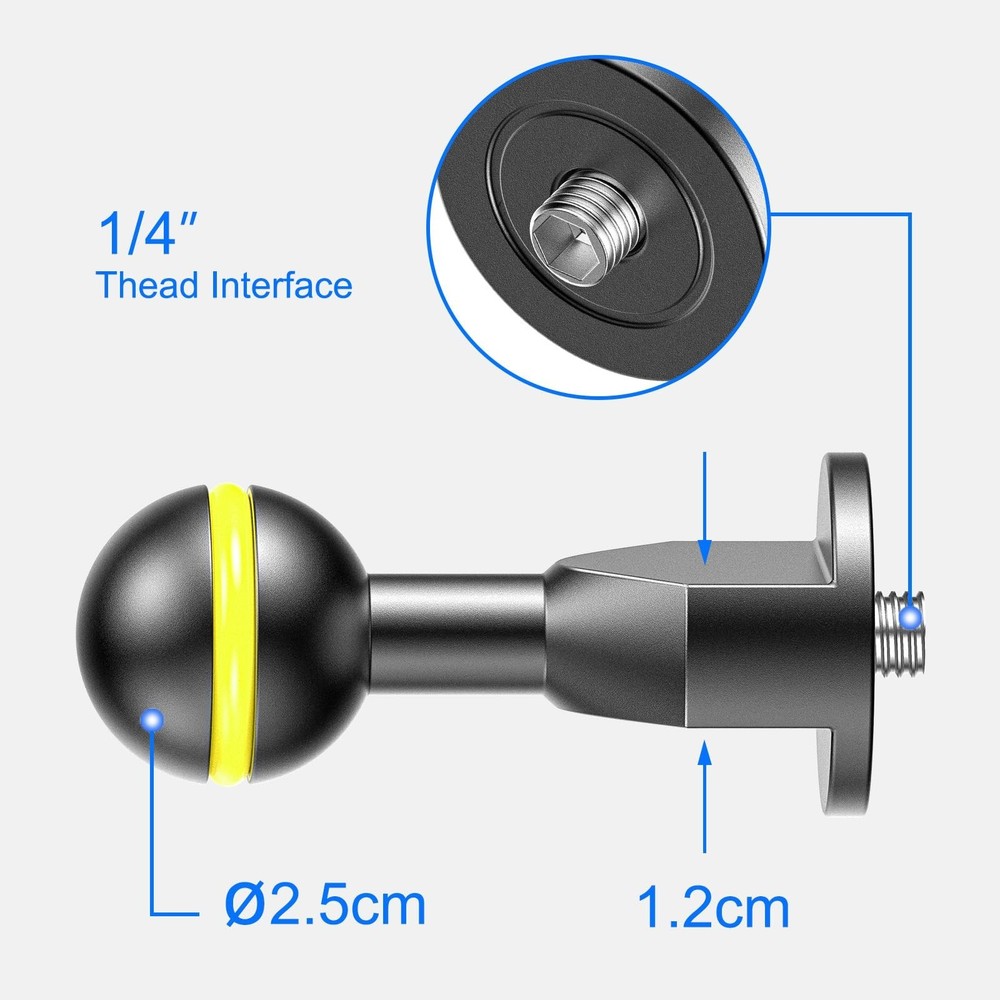 Sea frogs 2PCS Scuba Diving Stabilizer Adapter for Clamp Lighting System CNC ...