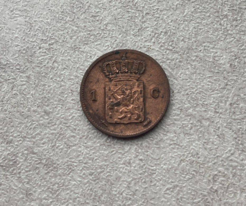 1863 Netherlands 1 One Cent L2
