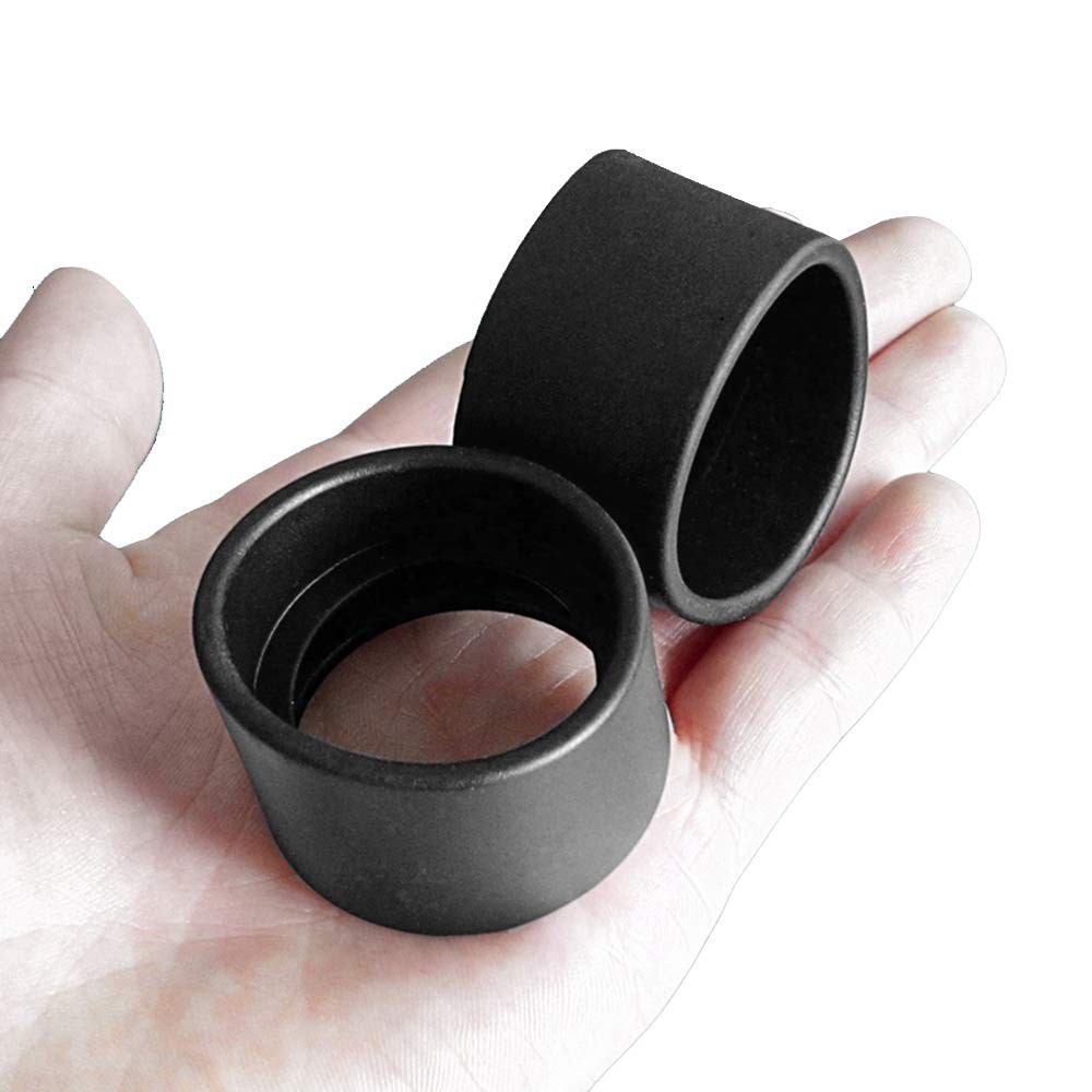 Comfortable 2PC Eyepiece Rubber Cups for Microscopes & Telescopes - 32-35mm