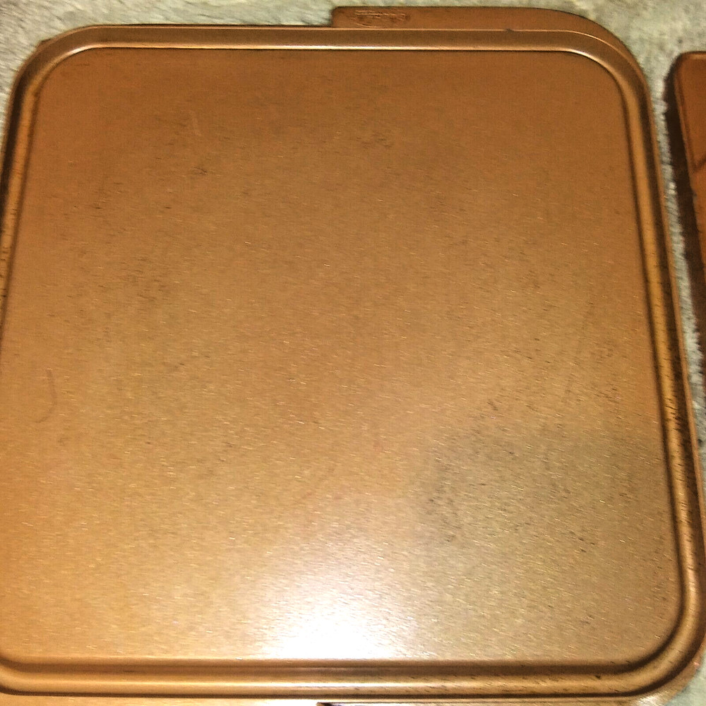 3 pc Non-Stick Bacon Crisper ,Double Sided Copper Griddle,gotham Reversible pan