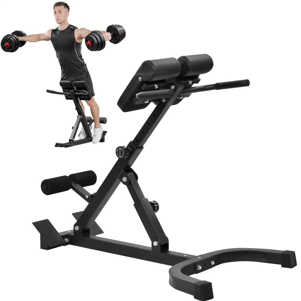 Hyper-Extension Roman Chair - Adjustable Lower Back Bench Machine