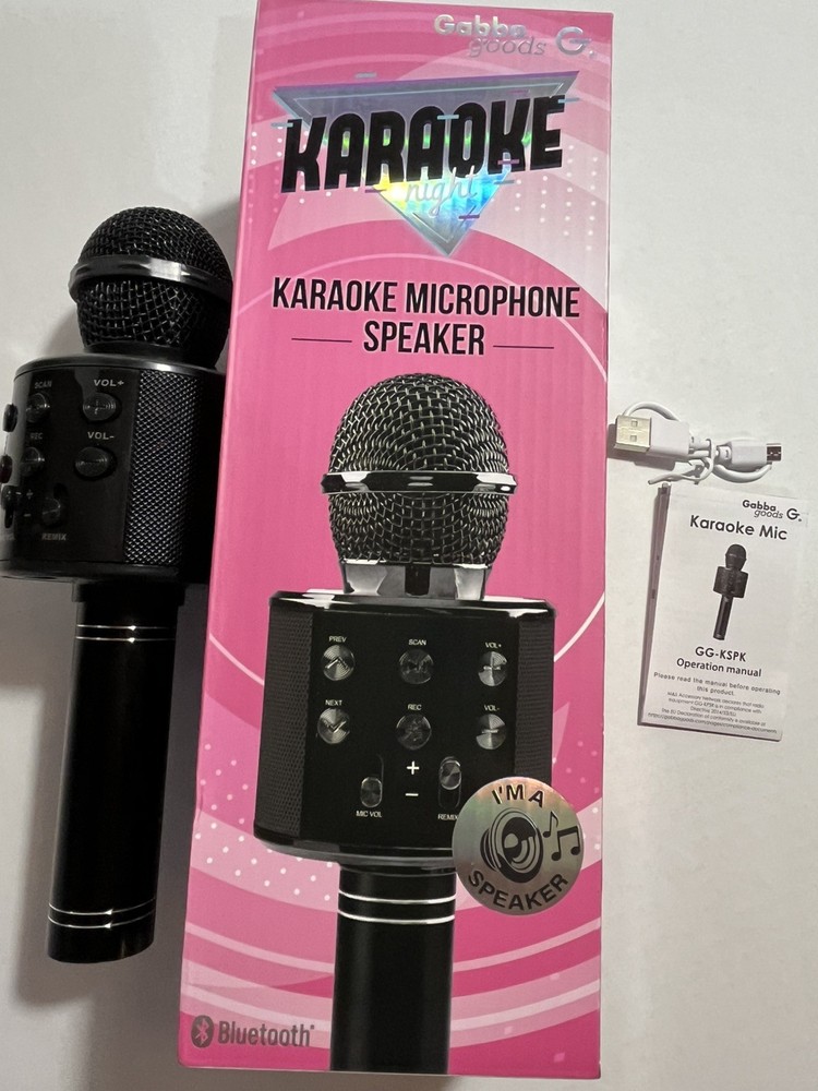 Audio/ Speakers Wireless KARAOKE Microphone & Speaker Bluetooth Lip sync Party