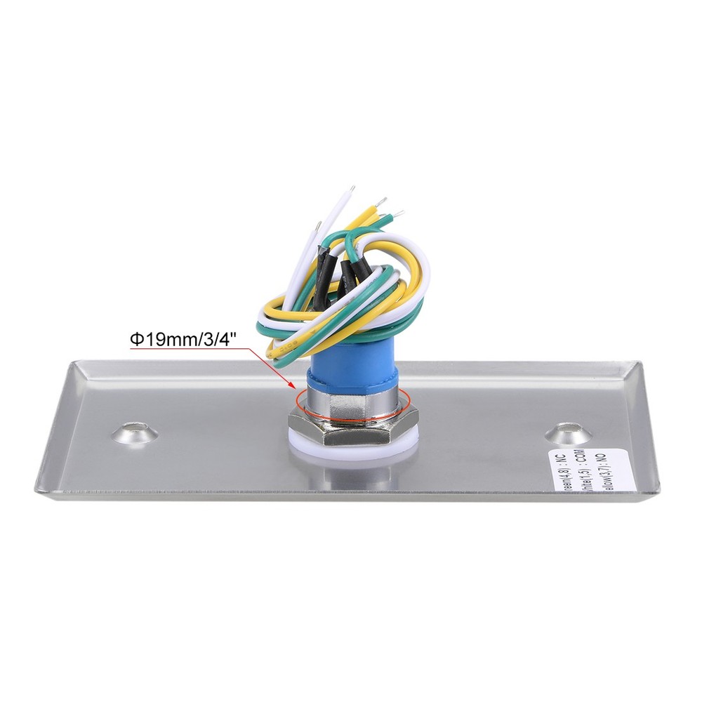Switch Lock On/Off Key Switch Emergency Door Release DPST Panel Mount w 2 Keys