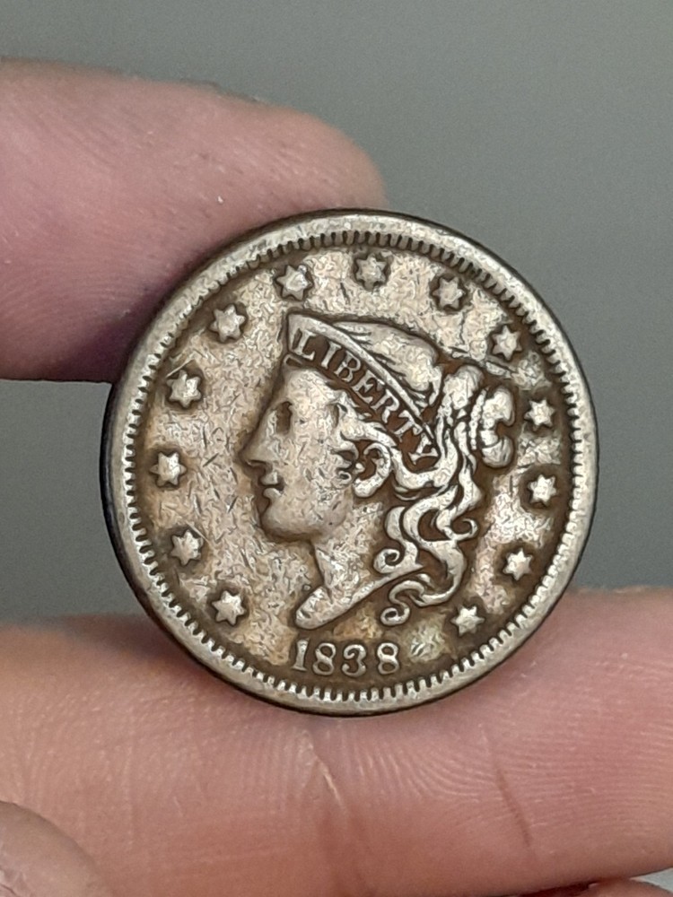1838 Coronet Head Large Cent #1