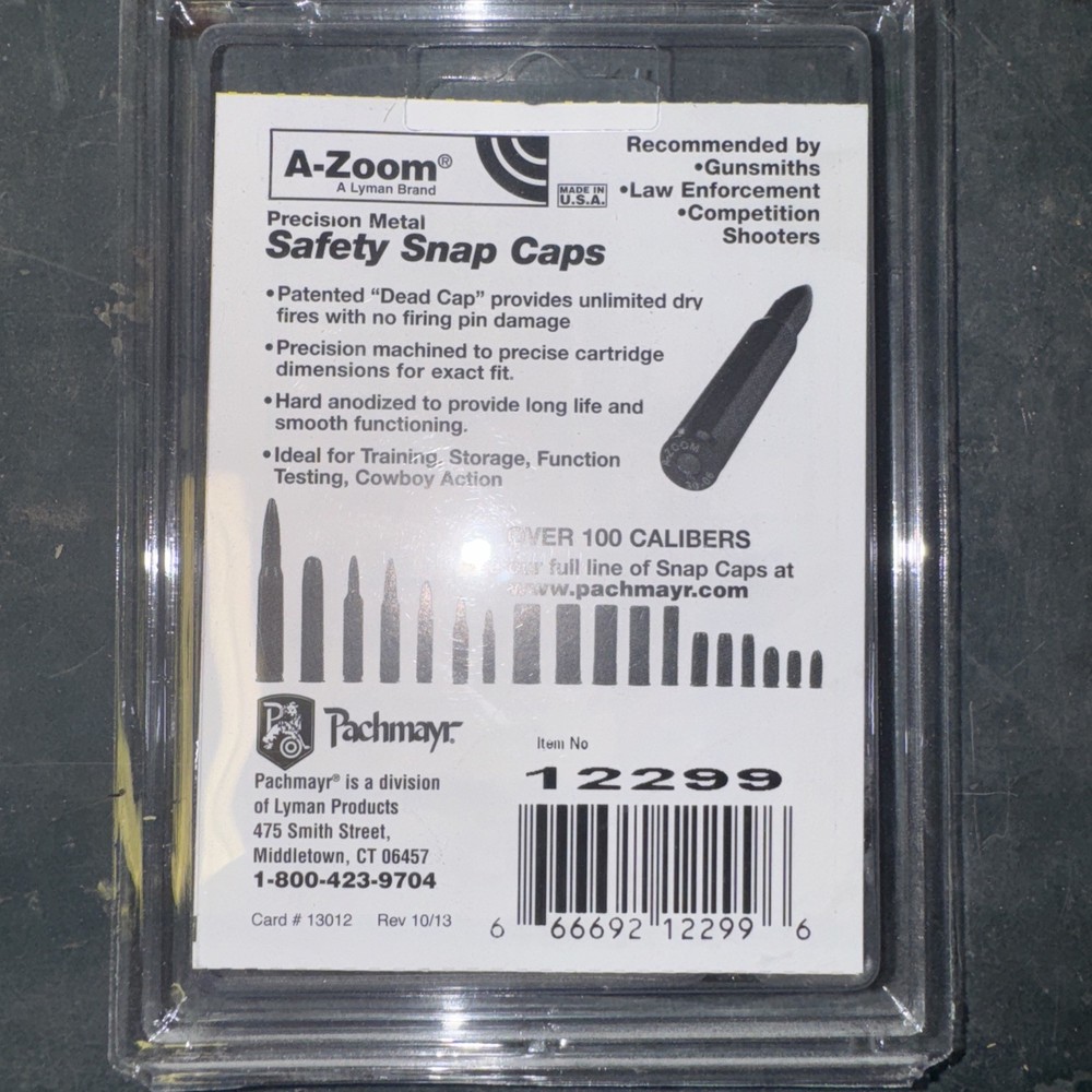 A-Zoom Precision Snap Caps .223 WSSM