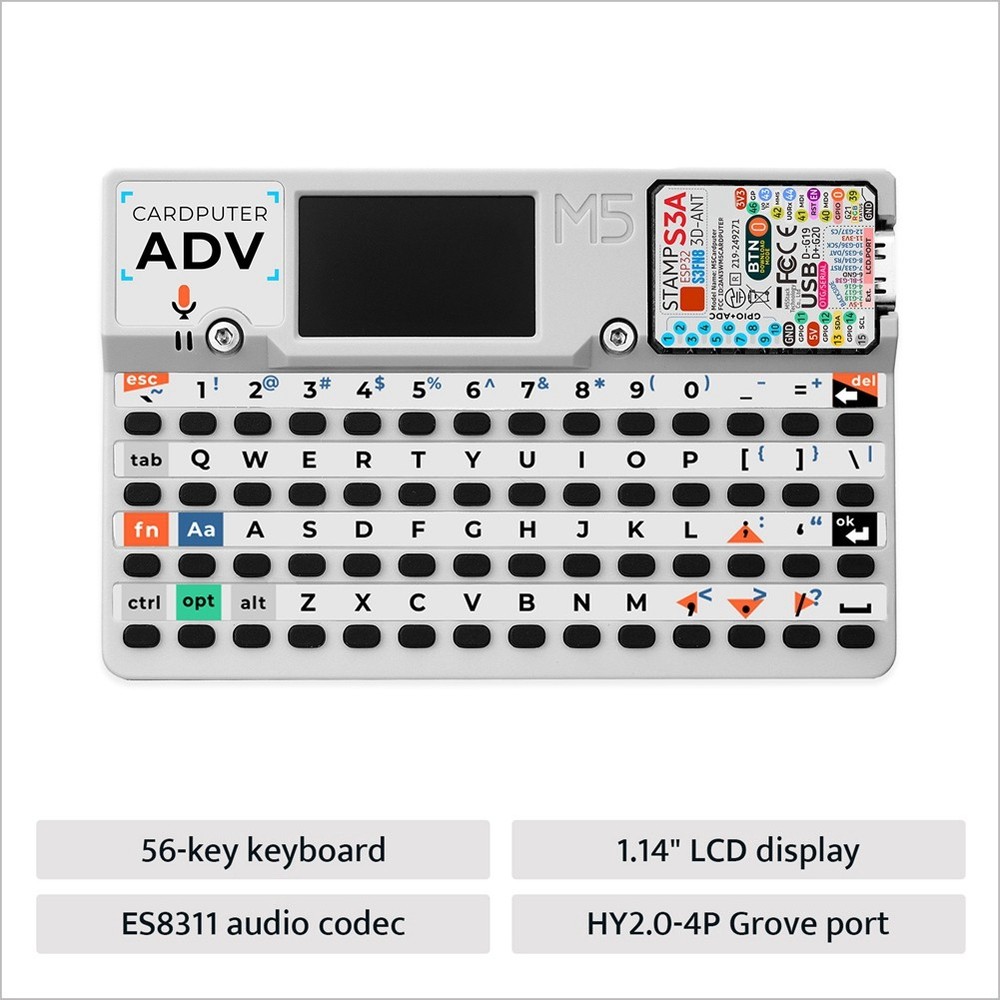 Cardputer Adv Version Portable Computer M5StampS3A Development Kit 12433