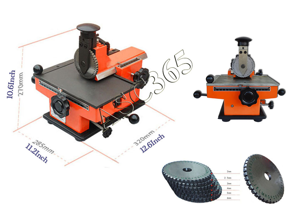 Semi-automatic Plate Embossing Machine Metal Marking Machine Stamp Screen Print