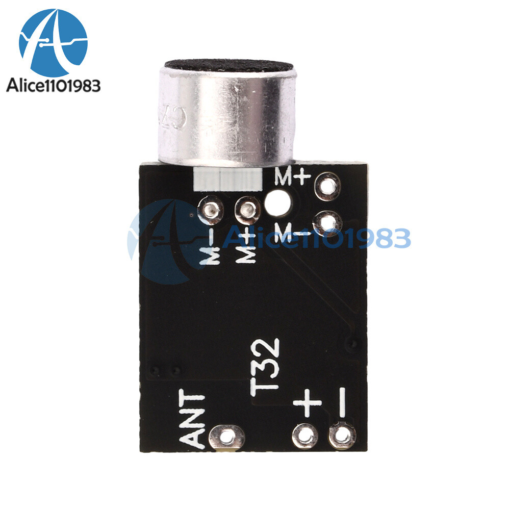 Wireless Microphone MIC FM 10dBm transmitter module support Dual-channel Stereo