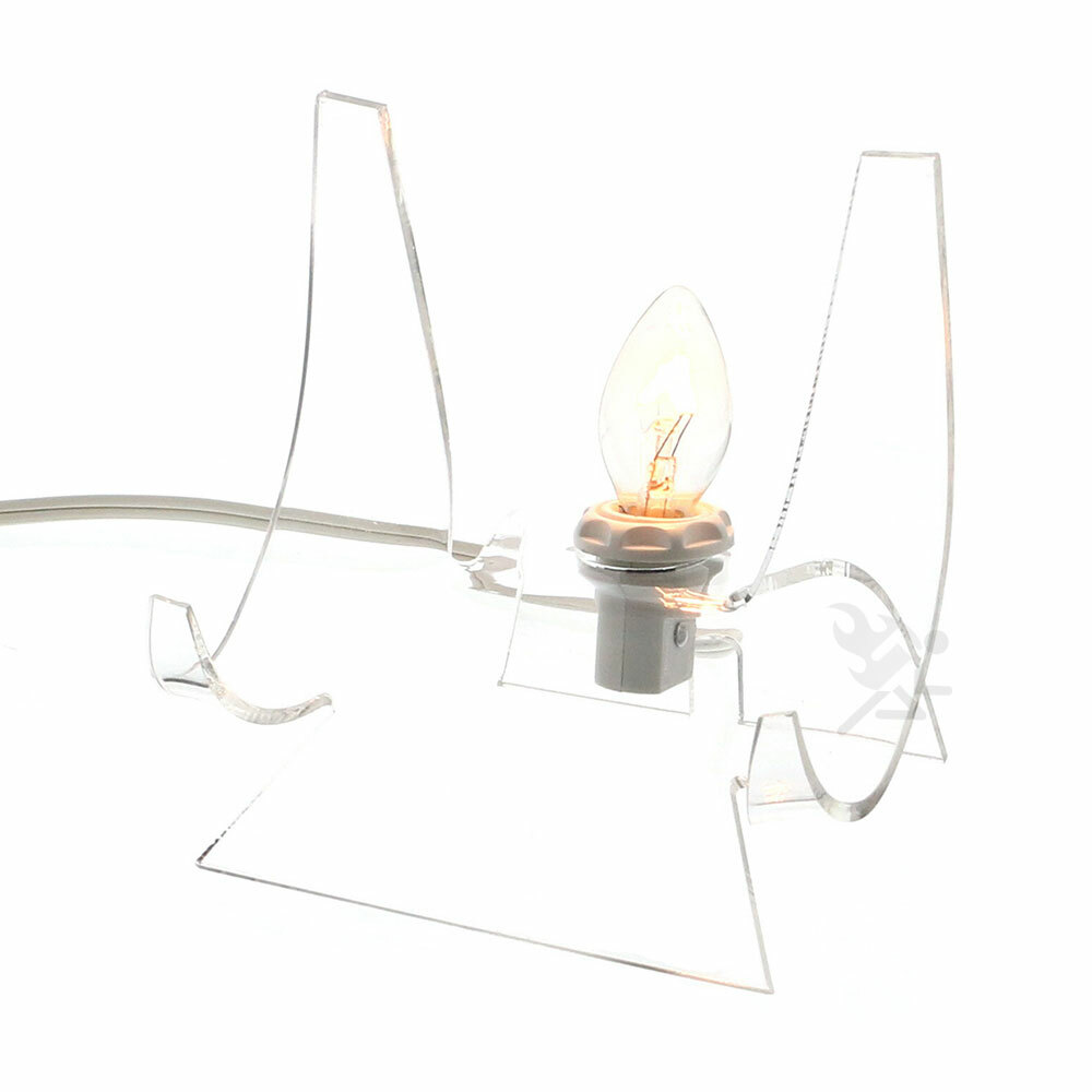 Acrylic Lighted Display Stand Cradle 5" High Back-lit Display