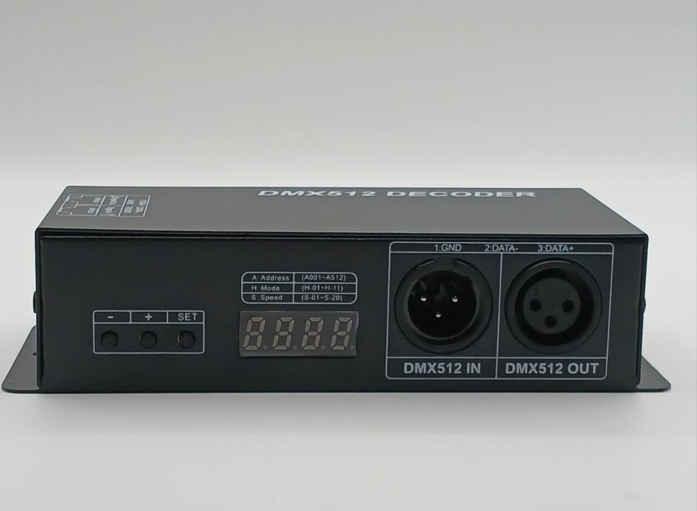 DMX 512 LED Decoder Controller for RGB Lights