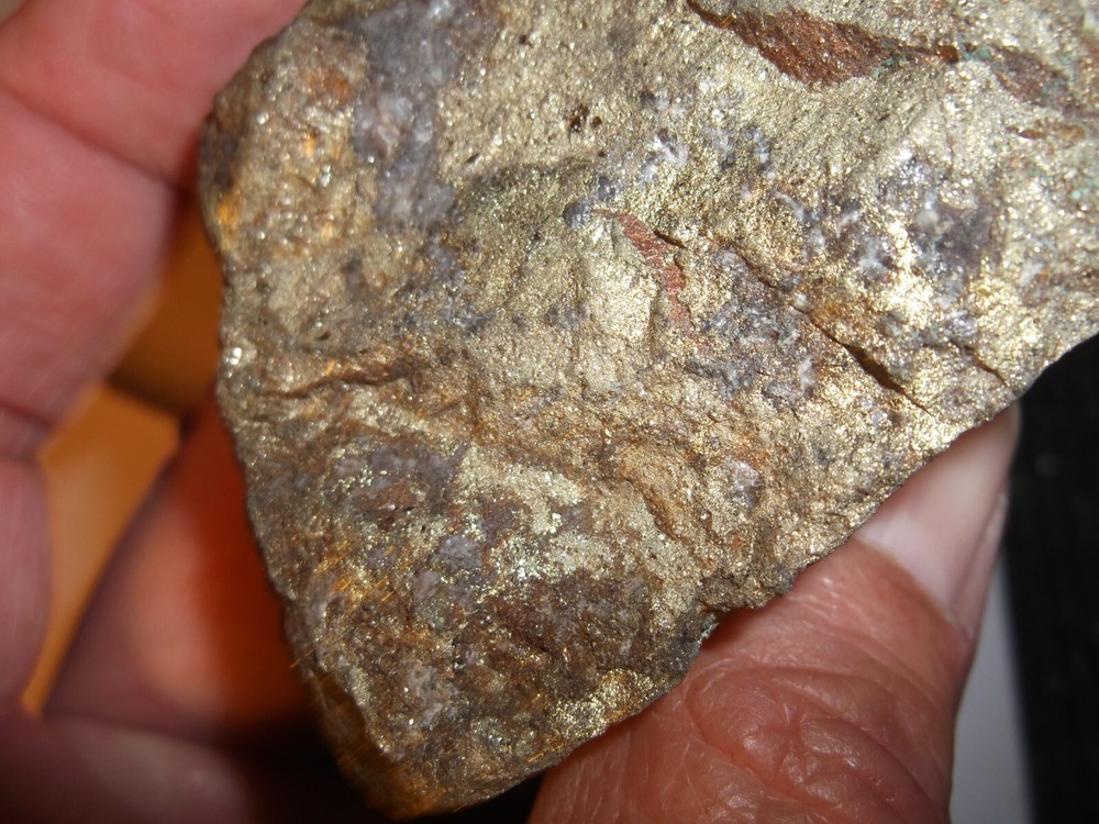 gold silver copper ore, 128 grams samples ,ore high grade .
